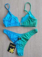 COSTUME DONNA EFFEK TOP DEGRADE' AZZURRO E VERDE ACQUA - immagine 6