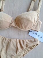 COSTUME DONNA ME FUI BALCONCINO TESSUTO LUREX ORO - immagine 5