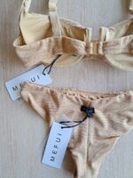 COSTUME DONNA ME FUI BALCONCINO TESSUTO LUREX ORO - immagine 7