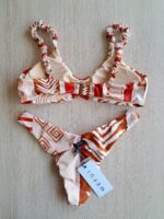 COSTUME DONNA ME FUI A BRASSIERRE CLASSICA BRETELLA ARRICCIATA A FANTASIA SU BASE BEIGE - immagine 4