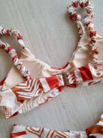 COSTUME DONNA ME FUI A BRASSIERRE CLASSICA BRETELLA ARRICCIATA A FANTASIA SU BASE BEIGE - immagine 6