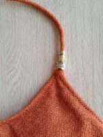 COSTUME DONNA EFFEK TOP E COULOTTE IN LUREX ARANCIONE - immagine 5