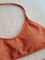 COSTUME DONNA EFFEK TOP E COULOTTE IN LUREX ARANCIONE - immagine 6