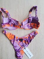 COSTUME DONNA ME FUI A BALCONCINO BASE LILLA FANTASIA VIOLA E ARANCIO - immagine 4