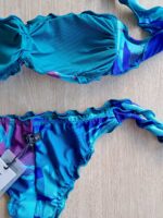 COSTUME DONNA FASCIA SBAMBOLATA AZZURRA A FANTASIA BLU E VIOLA - immagine 5