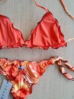 COSTUME DONNA ME FUI TRIANGOLO SBAMBOLATO ARANCIO A FANTASIA - immagine 4