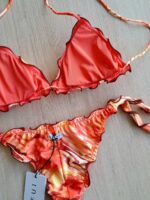 COSTUME DONNA ME FUI TRIANGOLO SBAMBOLATO ARANCIO A FANTASIA - immagine 5