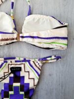 COSTUME DONNA ME FUI FASCIA CON DETTAGLI PANNA CON FANTASIA VIOLA E VERDE - immagine 6