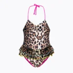 COSTUME DONNA EFFEK INTERO NEONATA DELLA STAGIONE ESTATE 2026. INTERO LEOPARDATO CON FRAPPA E PROFILI COLORATI