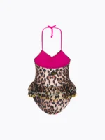 COSTUME DONNA EFFEK INTERO NEONATA DELLA STAGIONE ESTATE 2026. INTERO LEOPARDATO CON FRAPPA E PROFILI COLORATI