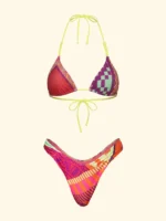 COSTUME DONNA EFFEK TRIANGOLO COLORI ACCESI LACCETTI GIALLO FLUO - immagine 10