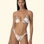 EFFEK DONNA TRIANGOLO SANGALLO BIANCO A FANTASIA ROSA, NERO E SENAPE