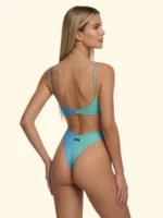 COSTUME DONNA EFFEK TOP DEGRADE' AZZURRO E VERDE ACQUA - immagine 2