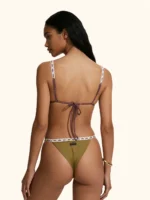 COSTUME DONNA ME FUI TRIANGOLO VERDE MILITARE CON PASSAMANERIA - immagine 3