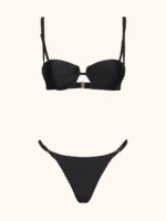 COSTUME DONNA ME FUI BALCONCINO TINTA UNITA NERO - immagine 3