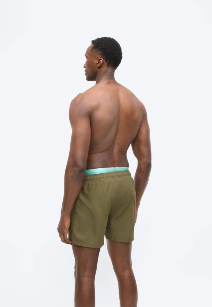 COSTUME UOMO EMPORIO ARMANI VERDE MILITARE CON ELASTICO A VISTA LOGATO - immagine 4