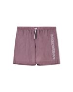 COSTUME UOMO EMPORIO ARMANI A PANTALONCINO COLOR LAVANDA CON LOGO RICAMATO - immagine 4