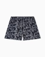 COSTUME UOMO EMPORIO ARMANI NERO CON SCRITTE GRIGIE - immagine 4