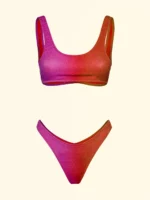 COSTUME DONNA EFFK A BRASSIERE SFUMATO VIOLA E BRUCIATO - immagine 3