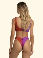 COSTUME DONNA EFFK A BRASSIERE SFUMATO VIOLA E BRUCIATO - immagine 2