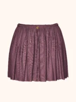 GONNA ME FUI IN LUREX VIOLA CON ELASTICO E COULISSE IN VITA - immagine 3