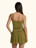 GONNA ME FUI IN LUREX VERDE CON ELASTICO E COULISSE IN VITA - immagine 2