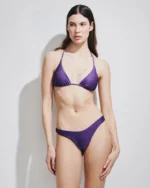 COSTUME DONNA MATINEE KATE TESSUTO A COSTINE LUREX COLORE VIOLA - immagine 2