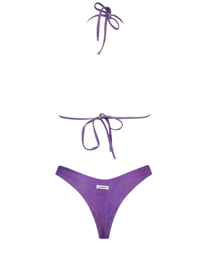 COSTUME DONNA MATINEE KATE TESSUTO A COSTINE LUREX COLORE VIOLA - immagine 3