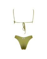 COSTUME DONNA MATINEE A TOP LYCRA LUCIDA COLOR VERDE - immagine 3