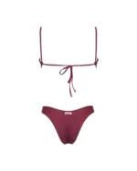COSTUME DONNA MATINEE TOP NEL TESSUTO KRISTALL COLOR VINO - immagine 3
