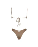 COSTUME DONNA MATINEE TOP NEL TESSUTO IN LUREX COLOR ORO - immagine 3