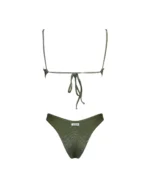 COSTUME DONNA MATINEE A TOP TESSUTO LUREX NEL COLOR VERDE - immagine 3