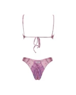 COSTUME DONNA MATINEE A TOP NEL TESSUTO LUREX A FANTASIA TIE DYE ROSA - immagine 4