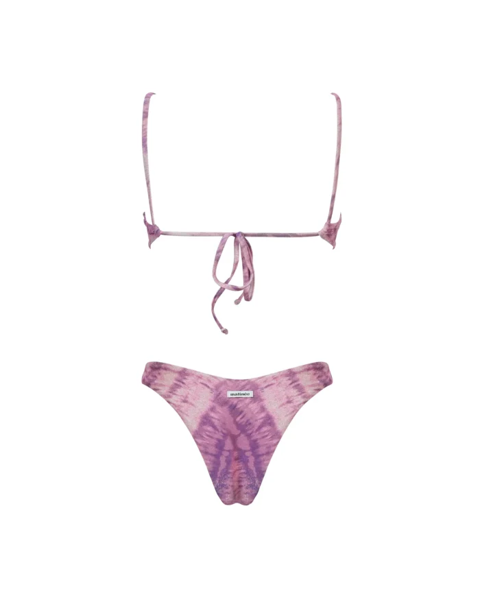 COSTUME DONNA MATINEE A TOP NEL TESSUTO LUREX A FANTASIA TIE DYE ROSA - immagine 4