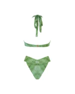 COSTUME DONNA MATINEE FASCIA IN TESSUTO LUREX FANTASIA TIE DYE VERDE - immagine 3