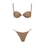 COSTUME DONNA MATINEE A DUE PEZZI DELLA STAGIONE ESTATE 2026. NON IMBOTTITO CON FERRETTO IN TESSUTO LUREX ORO