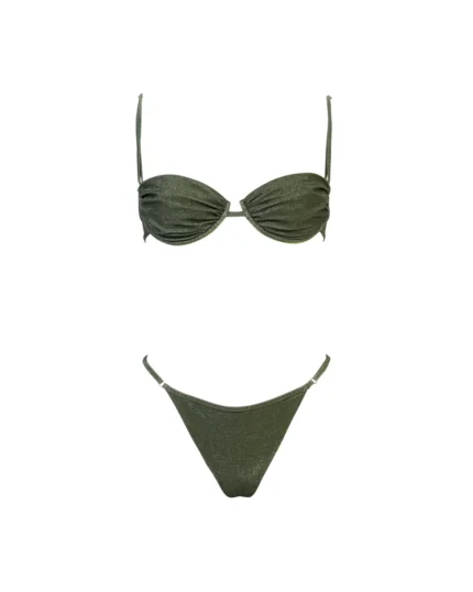 COSTUME DONNA MATINEE A DUE PEZZI DELLA STAGIONE ESTATE 2026. NON IMBOTTITO CON FERRETTO IN TESSUTO LUREX ORO