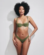 COSTUME DONNA MATINEE BALCONCINO NON IMBOTTITO CON FERRETTO IN PIZZO VERDE - immagine 2