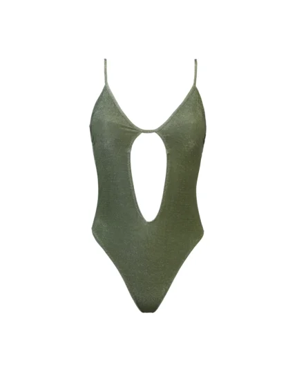 COSTUME DONNA MATINEE INTERO DELLA COLLEZIONE ESTATE 2026. TESSUTO IN LUREX VERDE