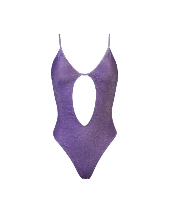 COSTUME DONNA MATINEE INTERO DELLA COLLEZIONE ESTATE 2026. TESSUTO IN LUREX VIOLA