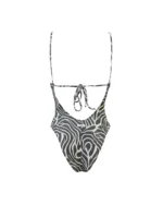 COSTUME DONNA MATINEE INTERO FANTASIA IN LUREX ZEBRATO CON DETTAGLIO TRA LE COPPE - immagine 4