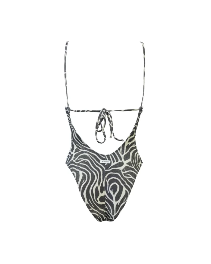 COSTUME DONNA MATINEE INTERO FANTASIA IN LUREX ZEBRATO CON DETTAGLIO TRA LE COPPE - immagine 4