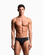 COSTUME UOMO EMPORIO ARMANI DELLA COLLEZIONE ESTATE 2026. SLIP NERO CLASSICO CON LOGHINO