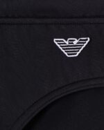 COSTUME UOMO EMPORIO ARMANI SLIP CLASSICO NERO CON LOGHINO - immagine 2