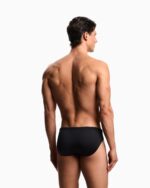 COSTUME UOMO EMPORIO ARMANI SLIP CLASSICO NERO CON LOGHINO - immagine 3