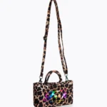 MINI BAG BIMBA EFFEK DELLA STAGIONE ESTATE 2026 IN FANTASIA LEOPARDATA CON TRACOLLA
