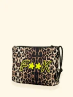 POCHETTE IN NEOPRENE EFFEK DELLA STAGIONE ESTATE 2026. FANTASIA LEOPARDATA