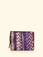 POCHETTE IN NEOPRENE EFFEK A FANTASIA LILLA, ROSA, VIOLA E BORDEAUX - immagine 3