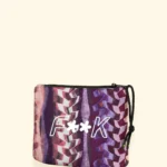 POCHETTE IN NEOPRENE EFFEK DELLA STAGIONE ESTATE 2026. FANTASIA NEI COLORI LILLA, ROSA, VIOLA E BORDEAUX