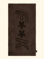 TELO MARE EFFEK IN SPUGNA LEGGERA DELLA COLLEZIONE ESTATE 2026 IN TINTA UNITA COLOR MARRONE